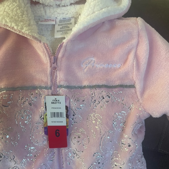 Disney Pink and Silver Hooded Jacket - Picture 4 of 6